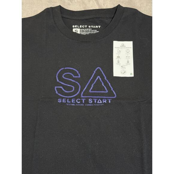 NWT Select Start Black Short Sleeve Shirt Crew Neck Sustainable Men Unisex Tech - Picture 3 of 6